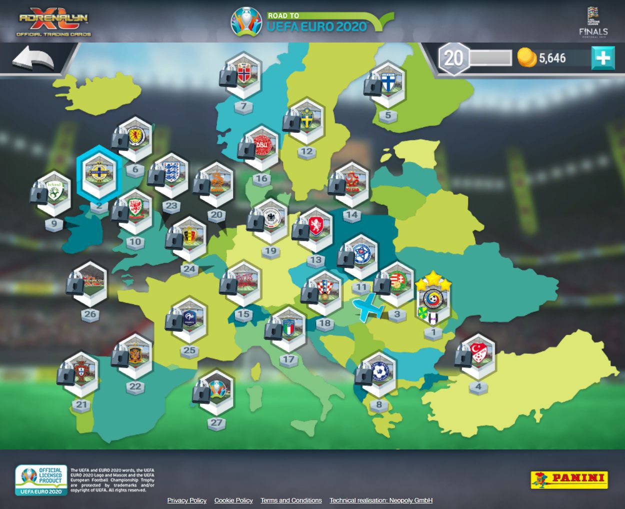 Neopoly Panini Adrenalyn Xl Road To Uefa Euro 2020