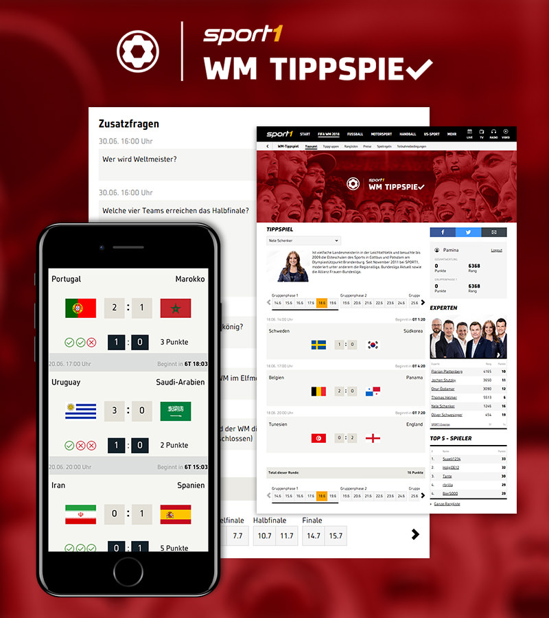 Sport1 WM Tippspiel 2018