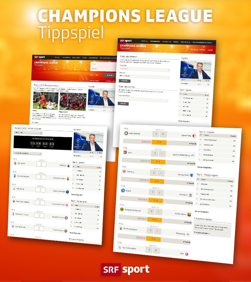SRF Champions League 2019/20 Predictor SRF Champions League 2019/20 Predictor