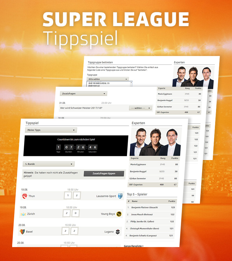 SRF Super League Predictor 2017/18 SRF Super League Predictor 2017/18